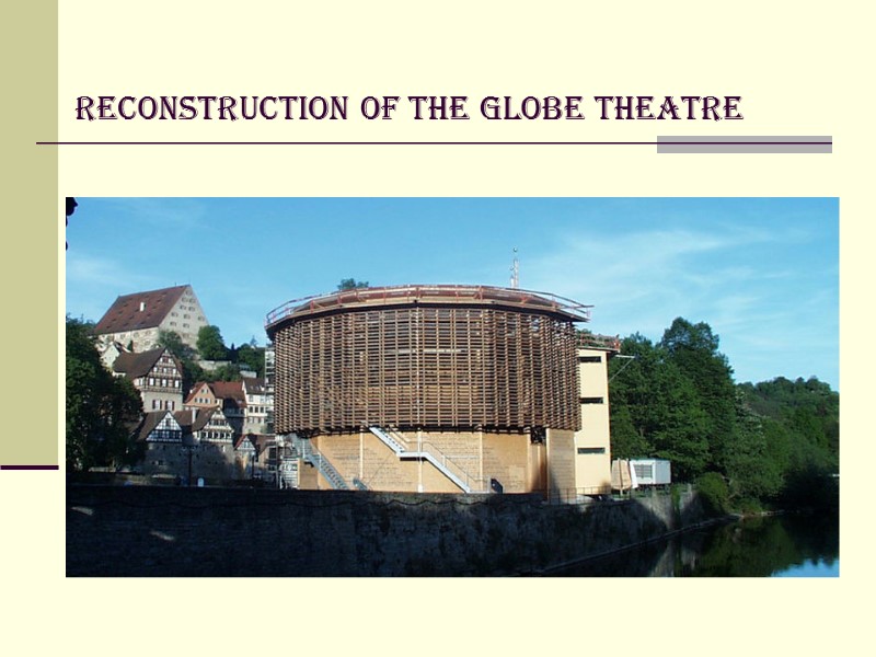 Reconstruction of The Globe Theatre
